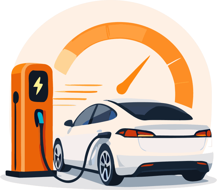 Fast EV charging station