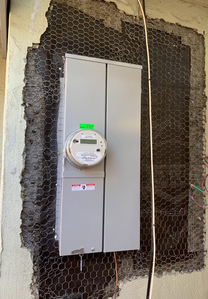 Panel and wiring installation