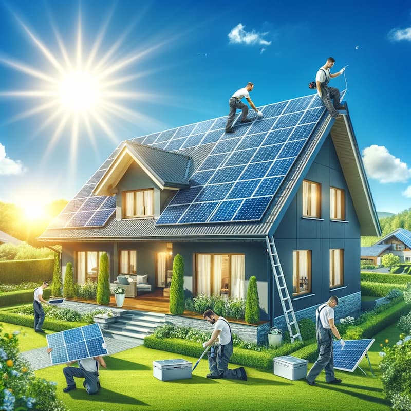 solar panel installation